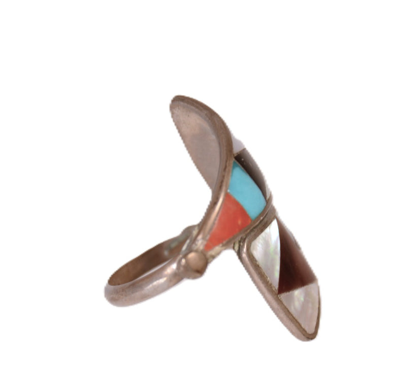 Zuni Pueblo Inlay Ring