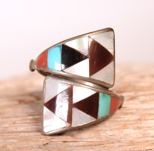Zuni Pueblo Inlay Ring