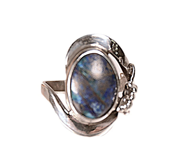 Sterling Silver and Lapis Stone Ring By Tom Burns