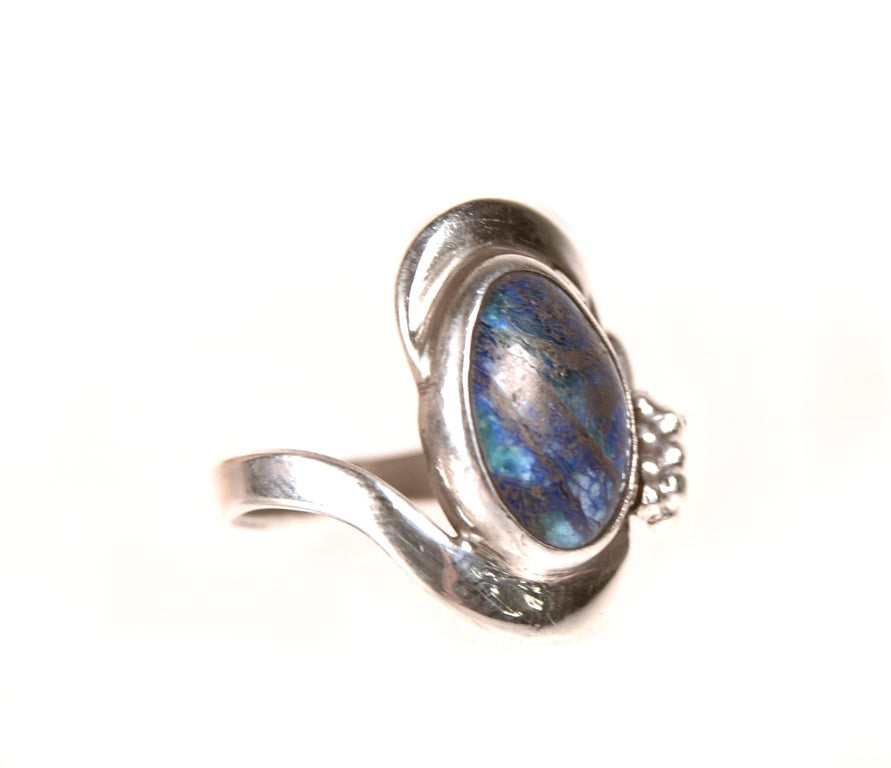 Sterling Silver and Lapis Stone Ring By Tom Burns