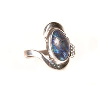 Sterling Silver and Lapis Stone Ring By Tom Burns
