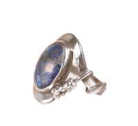 Sterling Silver and Lapis Stone Ring By Tom Burns