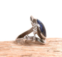 Sterling Silver and Lapis Stone Ring By Tom Burns