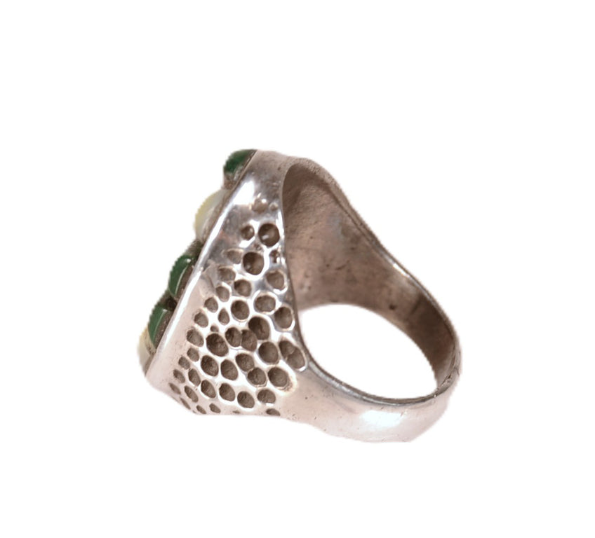 Navajo Malachite and Mother of Pearl Ring