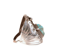 Navajo Sterling Silver Blue Turquoise Ring