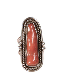 Navajo Coral Stone Ring