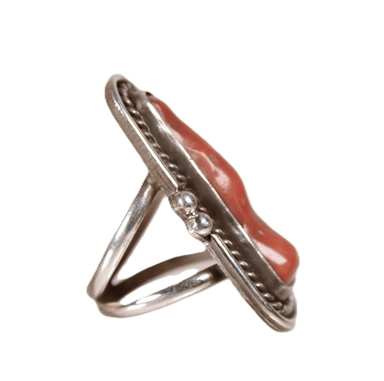 Navajo Coral Stone Ring