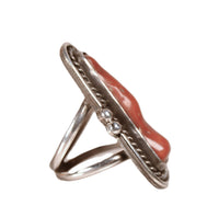 Navajo Coral Stone Ring