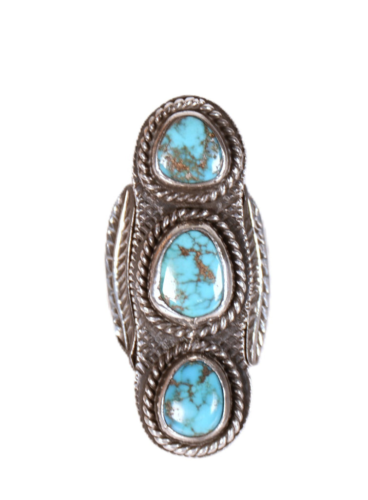 Navajo Sterling Silver and Turquoise Ring