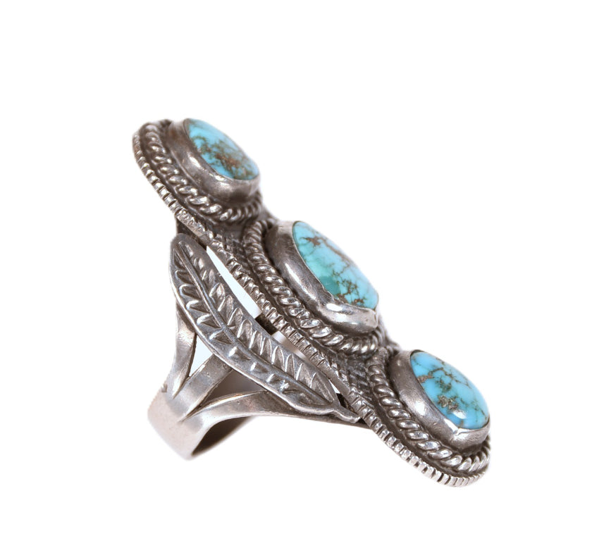 Navajo Sterling Silver and Turquoise Ring