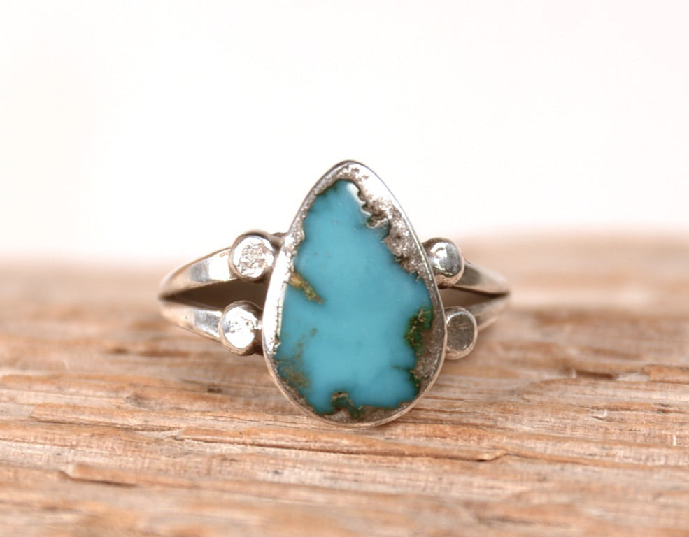 Navajo Inlay Turquoise Ring
