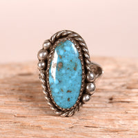 Navajo Turquoise Ring By Paul Lawrence
