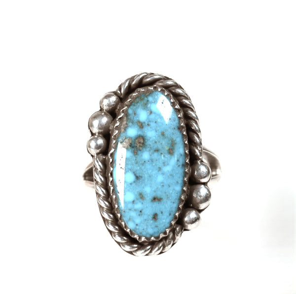 Navajo Turquoise Ring By Paul Lawrence