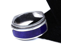 Navajo Inlay Lapis Sterling Silver Ring