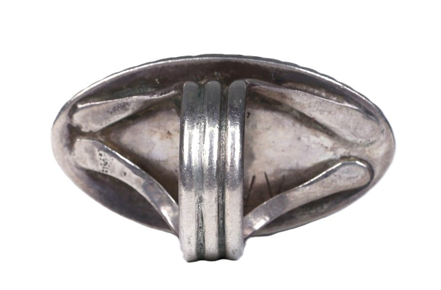 Navajo Inlay Multistone Sterling Silver Ring