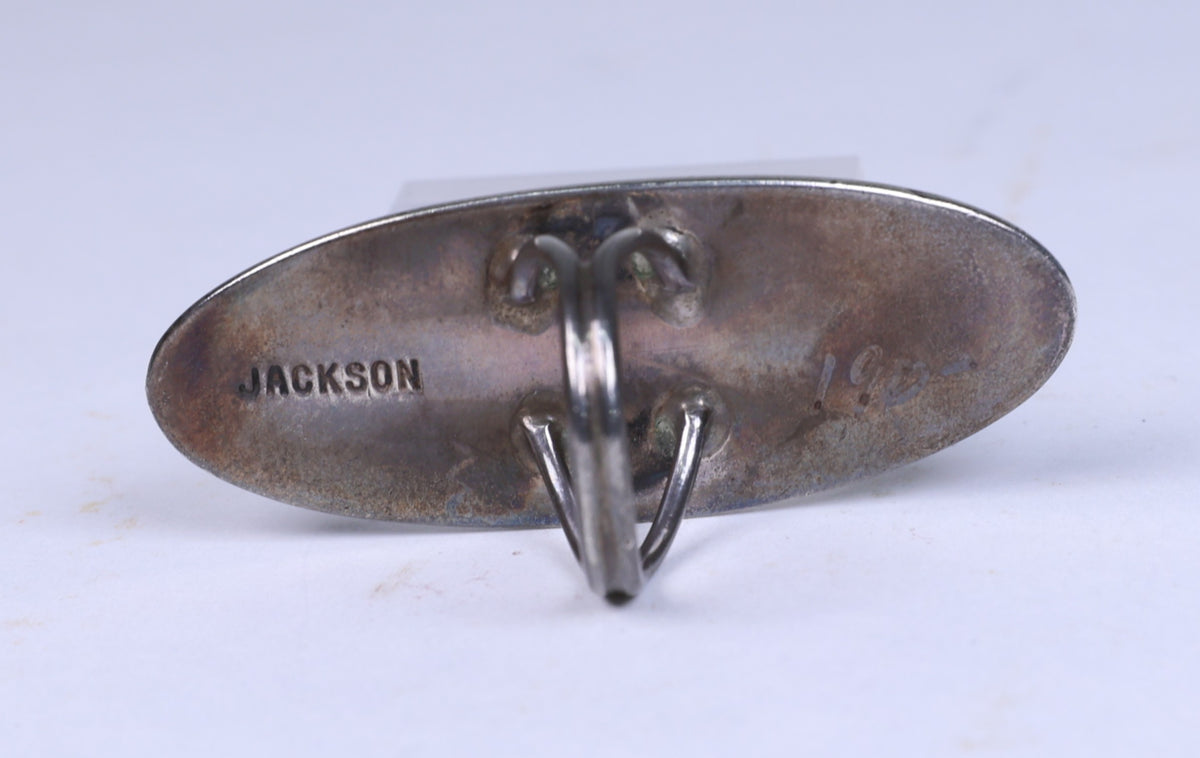 Navajo Sterling Silver Ring with Turquoise Setting