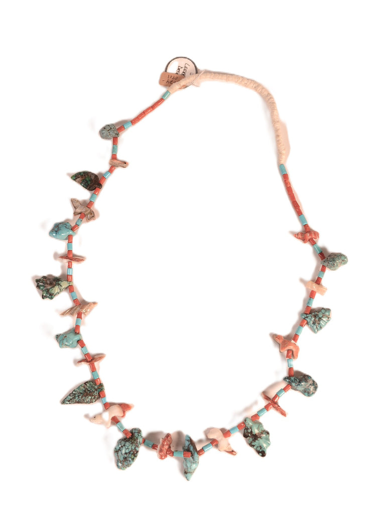 Zuni Pueblo Fetish Necklace By Sarah and Leekya Deyuse