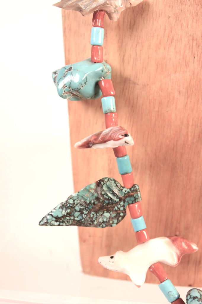 Zuni Pueblo Fetish Necklace By Sarah and Leekya Deyuse – Antique