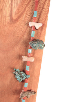 Zuni Pueblo Fetish Necklace By Sarah and Leekya Deyuse