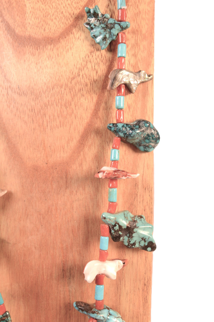 Zuni Pueblo Fetish Necklace By Sarah and Leekya Deyuse – Antique