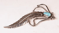 Navajo Sterling Silver Feather Pin