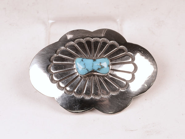 Navajo Sterling Silver Concho Pin
