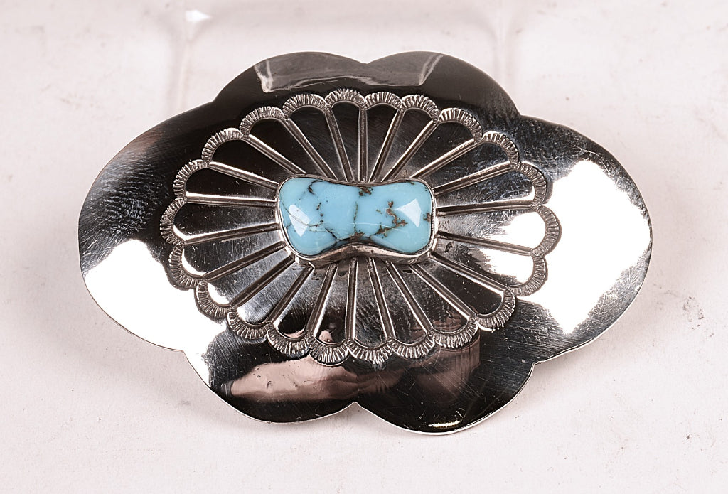 Navajo Sterling Silver Concho Pin