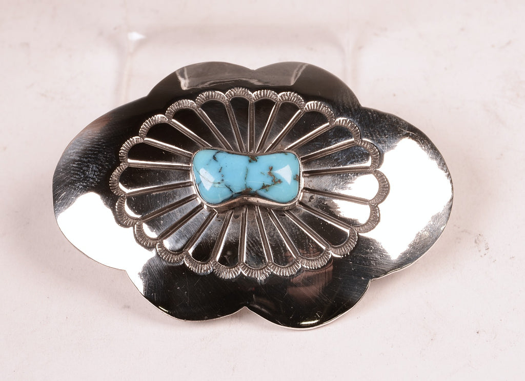 Navajo Sterling Silver Concho Pin
