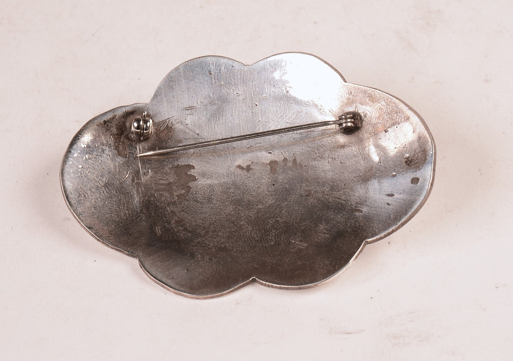 Navajo Sterling Silver Concho Pin