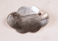 Navajo Sterling Silver Concho Pin