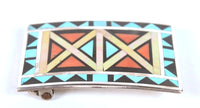 Zuni Pueblo Multi Stone Inlay Buckle