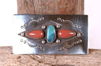 Navajo Sterling Silver Rectangular Pin