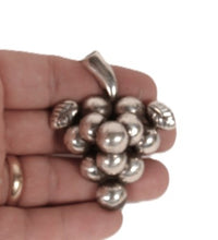 Mexican Taxco Silver Grapes Pin