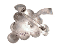 Mexican Taxco Silver Grapes Pin