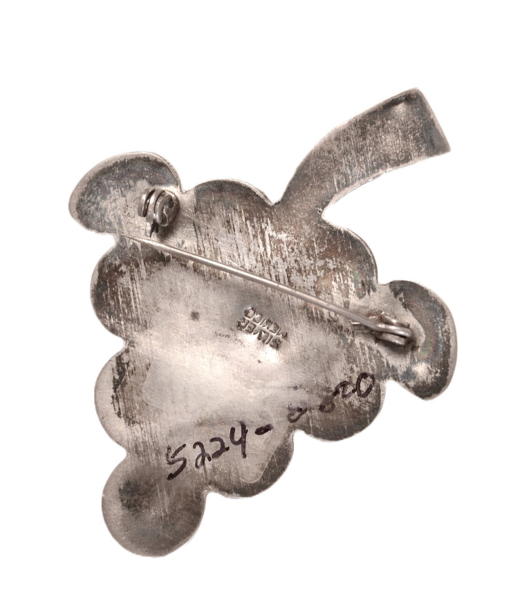 Mexican Taxco Silver Grapes Pin