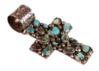 Navajo Sterling Silver and Turquoise Pendant By Chario Laice