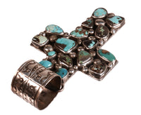 Navajo Sterling Silver and Turquoise Pendant By Chario Laice