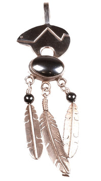 Navajo Sterling Silver Bear Pendant By Michael Kirk