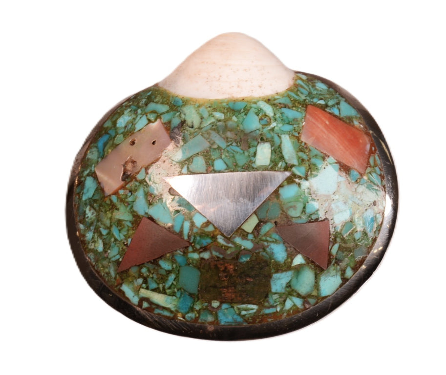 Santo Domingo Pueblo Clam Shell Pendant