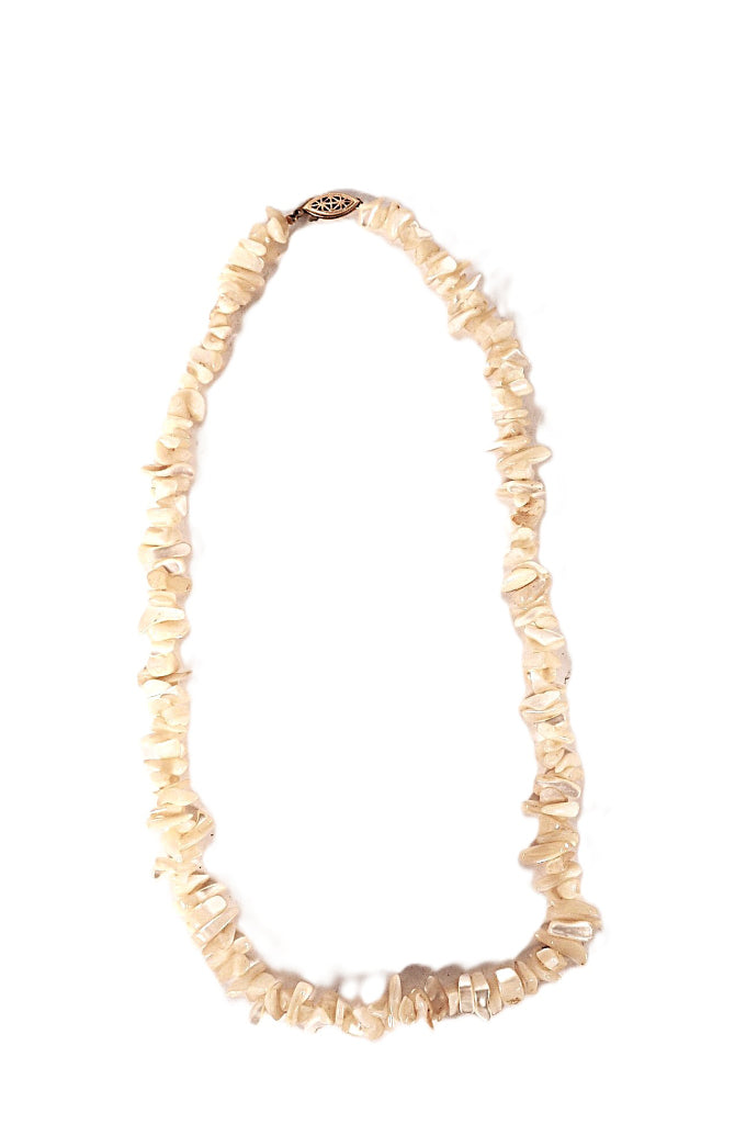 Navajo White Shell Necklace