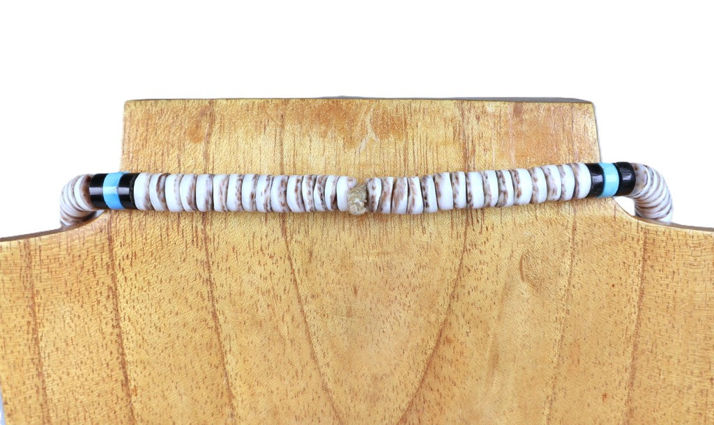 Large Navajo Heishi Shell Disk Bead Necklace