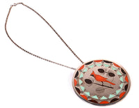 Zuni Pendant/Pin Necklace By Albert and Dolly Bantea