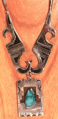Hopi Pueblo Necklace By Loren Phillips