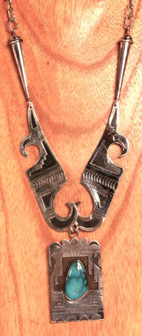 Hopi Pueblo Necklace By Loren Phillips