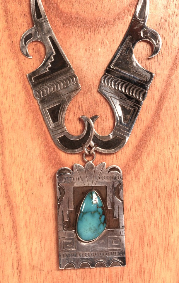 Hopi Pueblo Necklace By Loren Phillips