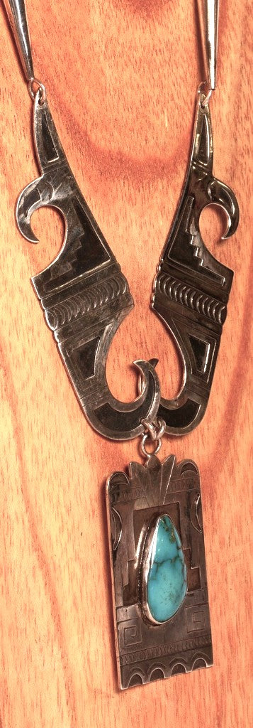 Hopi Pueblo Necklace By Loren Phillips