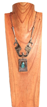 Hopi Pueblo Necklace By Loren Phillips