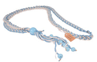 Mohave Blue and White Braid Beaded Necklace
