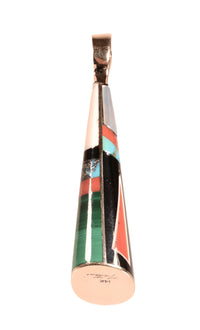 Navajo Multi Stone Inlay 14 K Gold Pendant By Jesse Natani