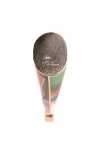 Navajo Multi Stone Inlay 14 K Gold Pendant By Jesse Natani